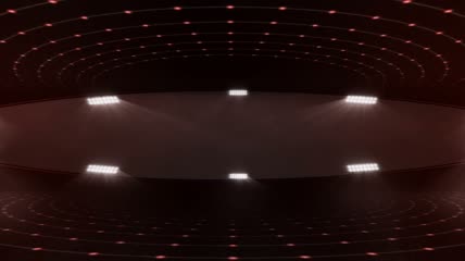 大剧院照明特效环形灯光舞台背景视频素材2