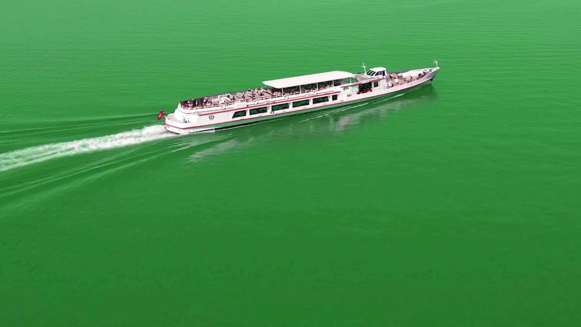 绿幕视频素材游艇