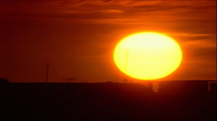 日出日落通用红歌片头片尾视频素材