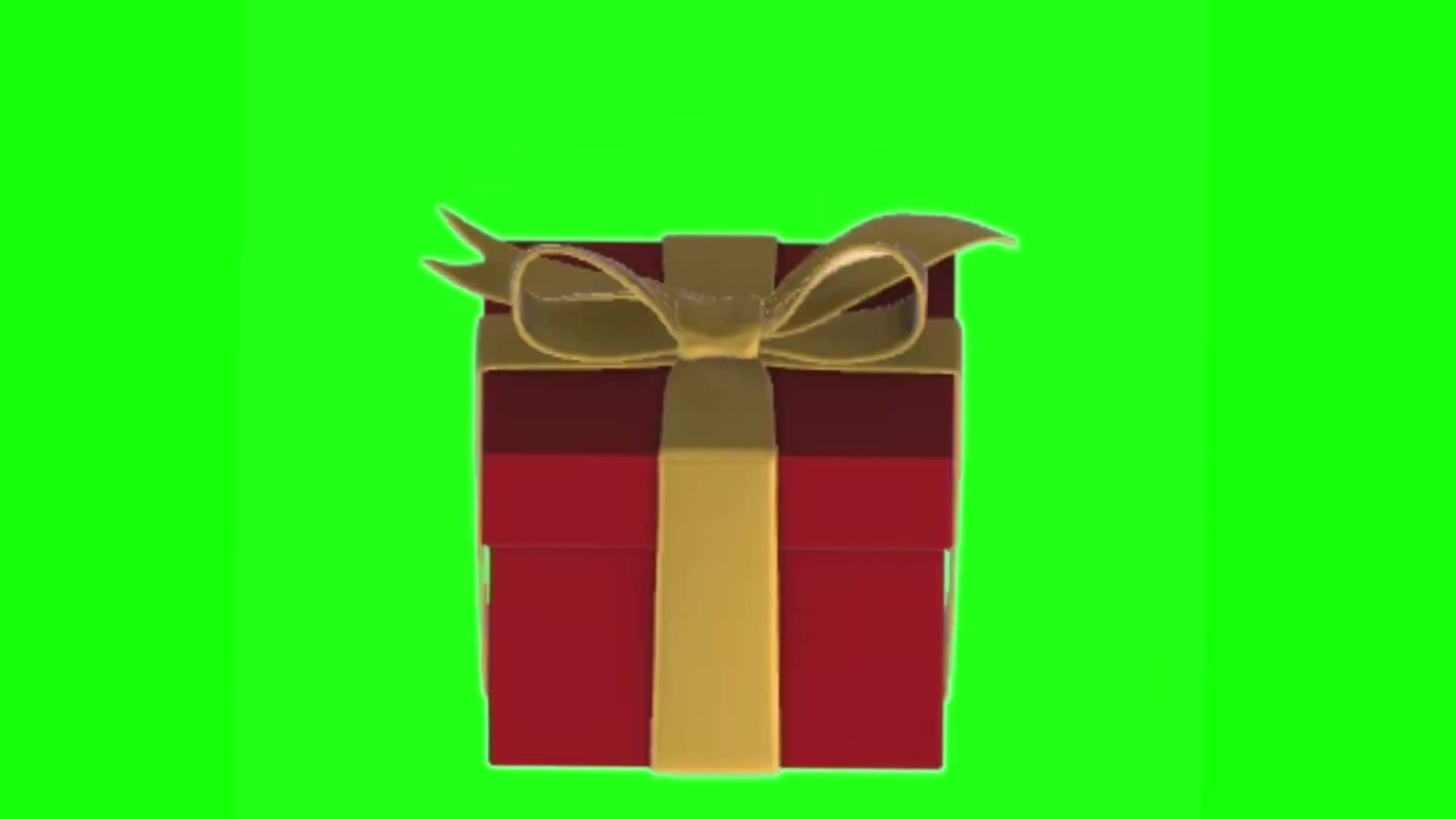 绿幕视频素材礼品盒