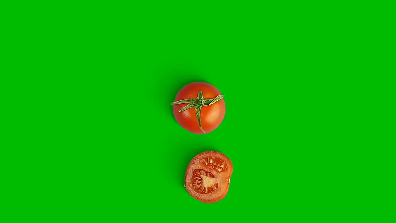 绿幕西红柿视频素材