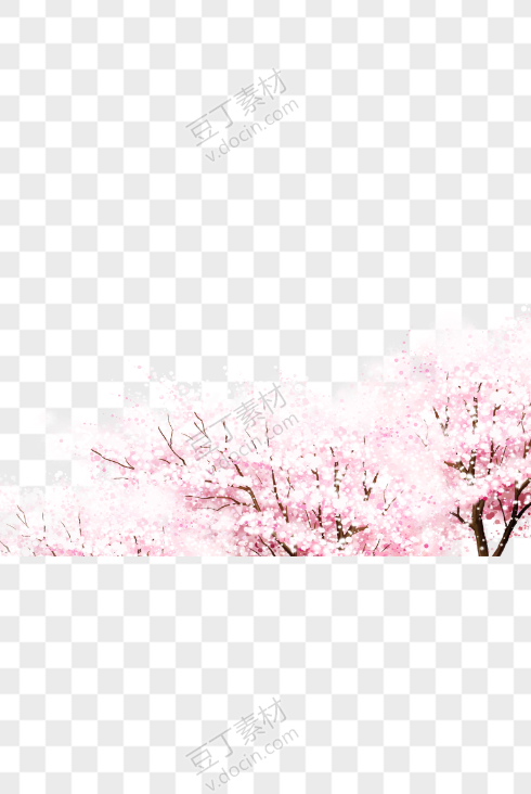 粉色树木免抠PNG