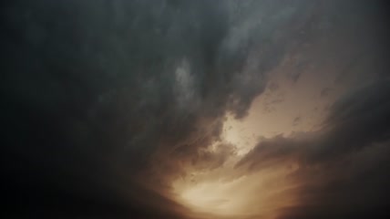 闪电雷鸣风暴阴云视频素材