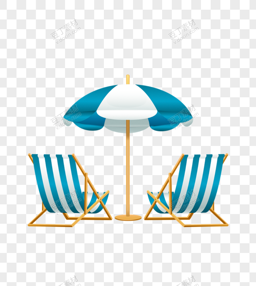 遮阳伞沙滩椅
