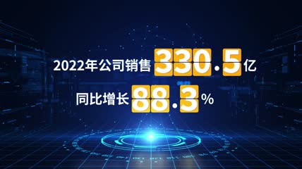 年度数据汇总报告 AE 模板