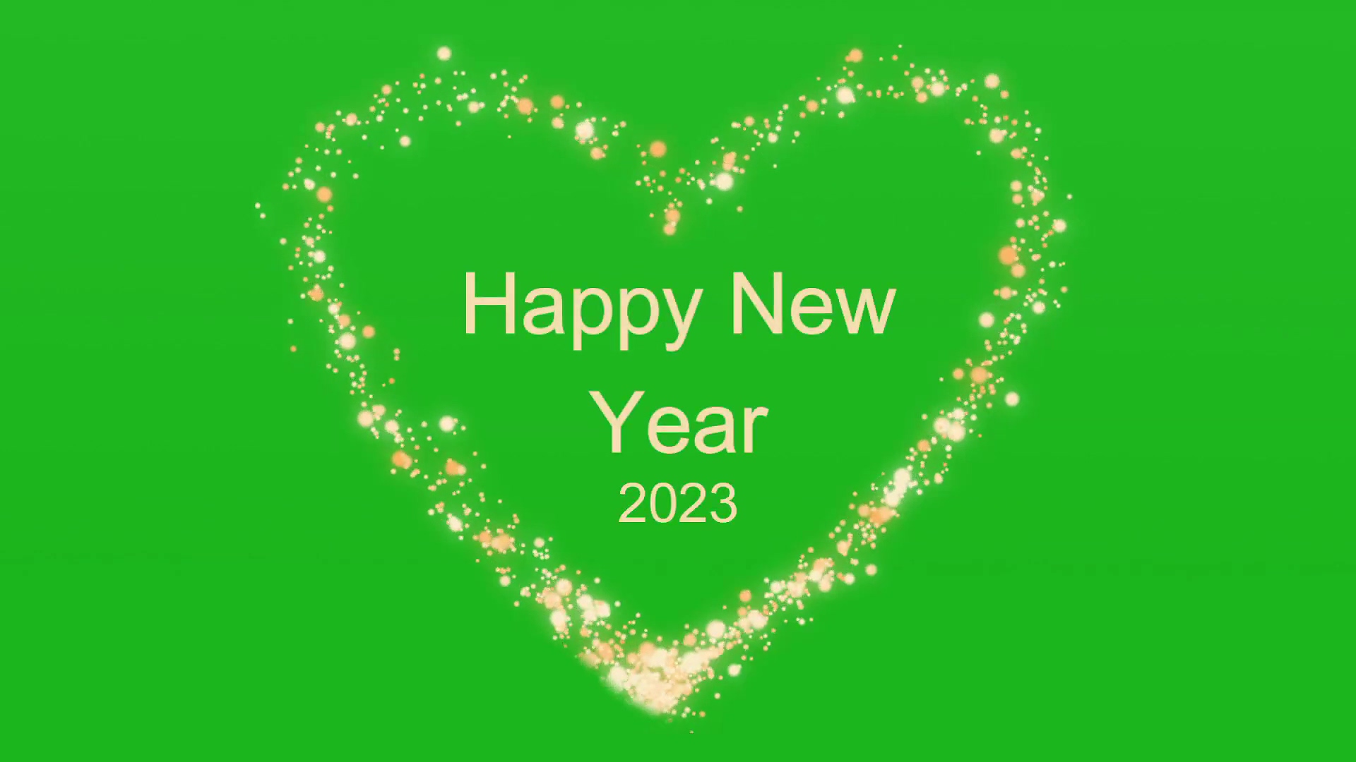 2023新年快乐绿幕视频素材