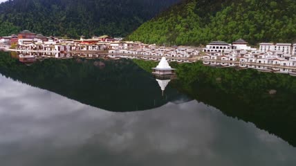 西藏山川河流景色实拍