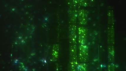 绿色线条粒子雨背景素材