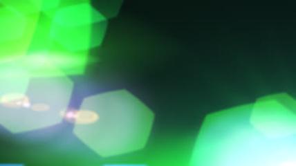 绿色多边形光斑光效转场高清视频素材