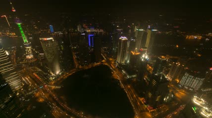 上海CBD4K视频素材延时拍摄
