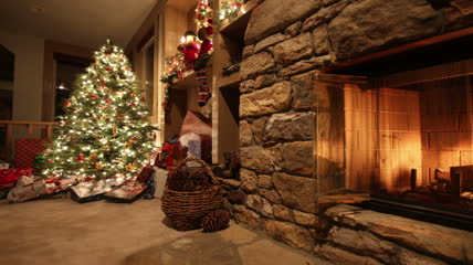 温馨的圣诞节室内场景 (2)