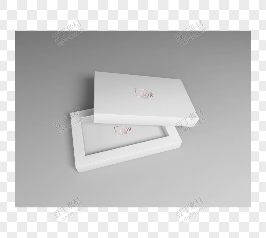 05礼品包装盒PSD智能贴图样机 VI产品纸盒展示效果PSD设计素材模板