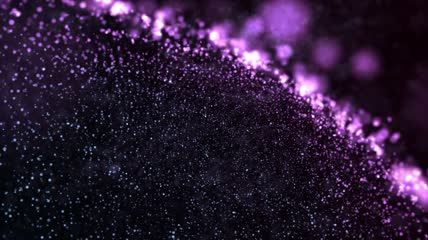 唯美星空粒子背景视频4K紫 粒子跳动空间