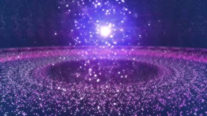 唯美星空粒子背景视频银河星系宇宙粒子