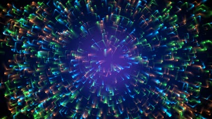 VJ 429 动态粒子光斑视频背景素材