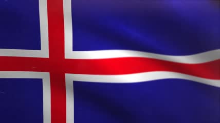 冰岛国旗动画