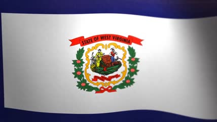 西弗吉尼亚__飘扬的旗帜-美国州和领地的旗帜