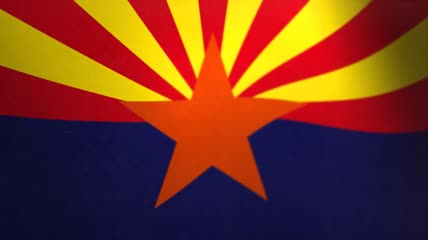 亚利桑那州__飘扬的旗帜-美国州和领地的旗帜
