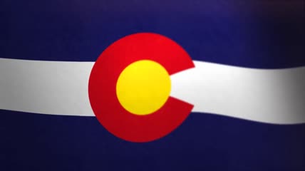 科罗拉多__飘扬的旗帜-美国州和领地的旗帜