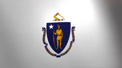 马萨诸塞州__飘扬的旗帜-美国州和领地的旗帜