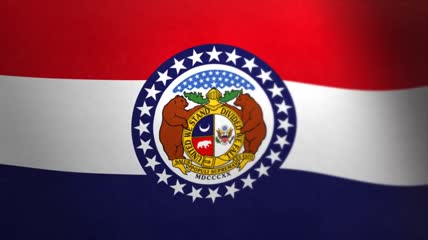 密苏里__飘扬的旗帜-美国州和领地的旗帜