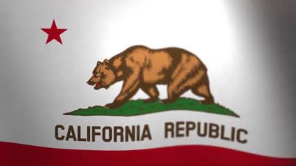 加利福尼亚__飘扬的旗帜-美国州和领地的旗帜