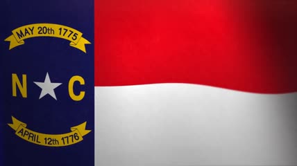 北卡罗莱纳__飘扬的旗帜-美国州和领地的旗帜