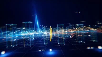 城市高速发展科技感片头AE模板