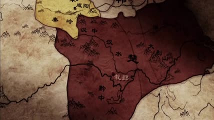 古代战争秦国进攻楚国地图局势变化视频素材