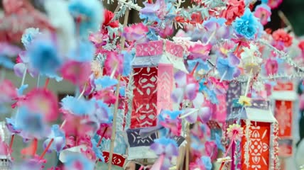 贵州山川织布机土灶傩堂戏千年紫薇树民风民俗
