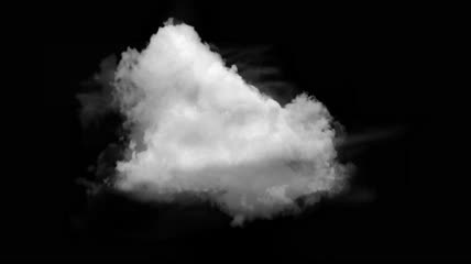 白色云朵云合成素材特效素材