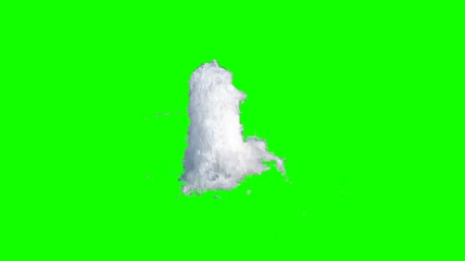喷水视频元素绿屏抠像