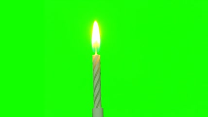 燃烧的蜡烛绿屏抠像