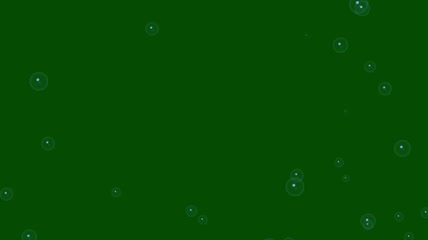 上升的透明气泡绿屏抠像