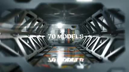 E3D科幻场景模型包AE模板