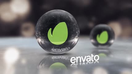 水晶玻璃球视频幻灯片AE模板