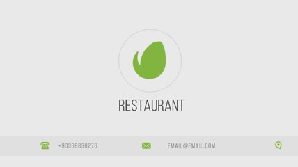 餐厅或酒店的视频版美食菜单AE模板