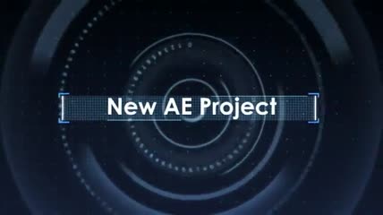 未来派高新技术网格空间内容展示AE工程