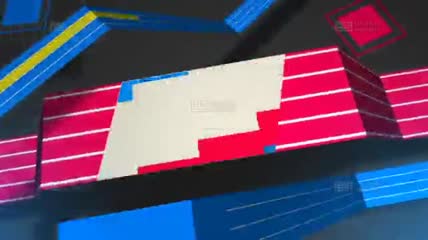 彩色折纸彩带主题的频道包装展示AE工程