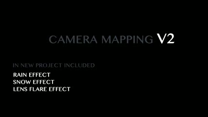 用摄像机映射出具有三维空间感的图片特效AE模板