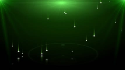 绿色粒子坠落动态视频素材