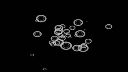 白色透明圆圈动态视频素材