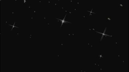 夜空中的星星动态视频素材