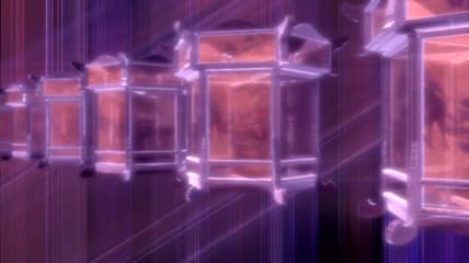 紫色灯笼旋转动态视频素材