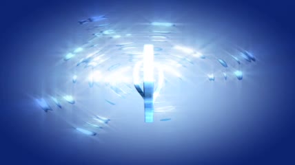 波光粼粼桃心旋转动态视频素材