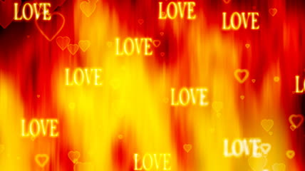 火焰燃烧love动态视频素材