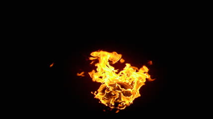 燃烧的火球动态视频素材