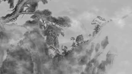 创意中国山水画视频素材