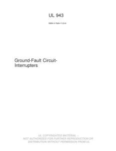 ul943 UL標準 GFCI的UL標準 中美知識產(chǎn)權第一大案 337調查 專利官司