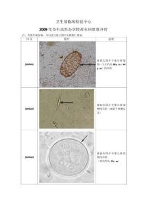 2009年寄生虫形态学检查室间质量评价